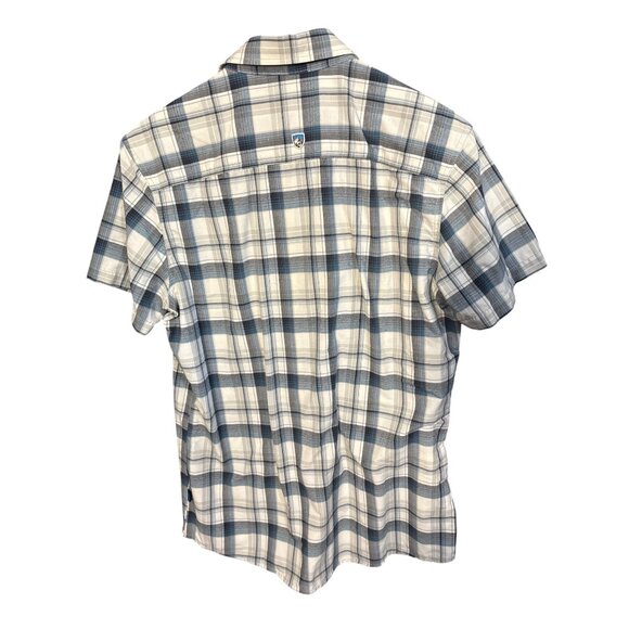 Kühl Mens Medium Plaid Button-Down Short Sleeve Shirt - Picture 4 of 5